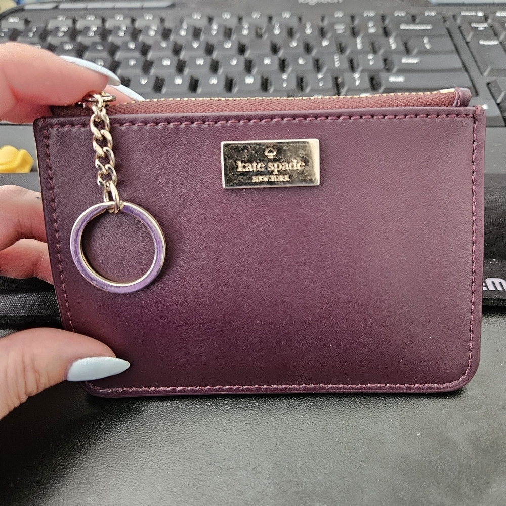 Kate Spade Burgundy Cardholder Pouch